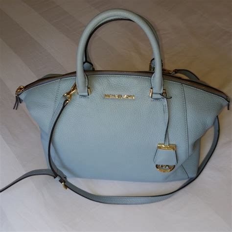 light blue michael kors bag